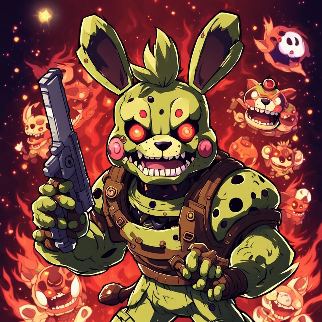 Springtrap in Yo-Kai watch