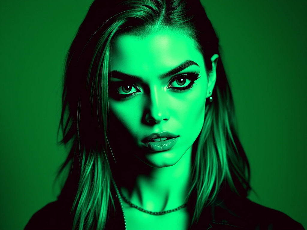 Abstract Dieselpunk Composition in Fauvism Style