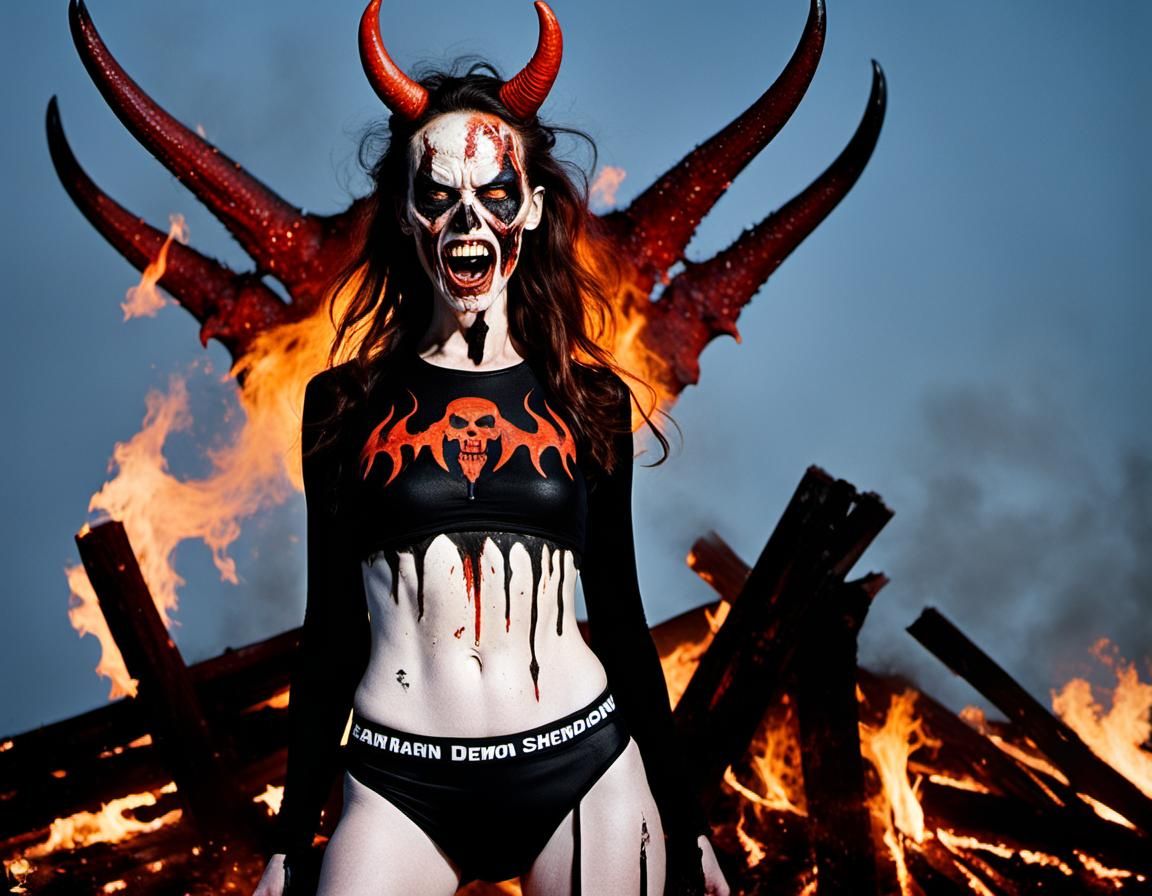 Bikini Demon Has the Devils Face III