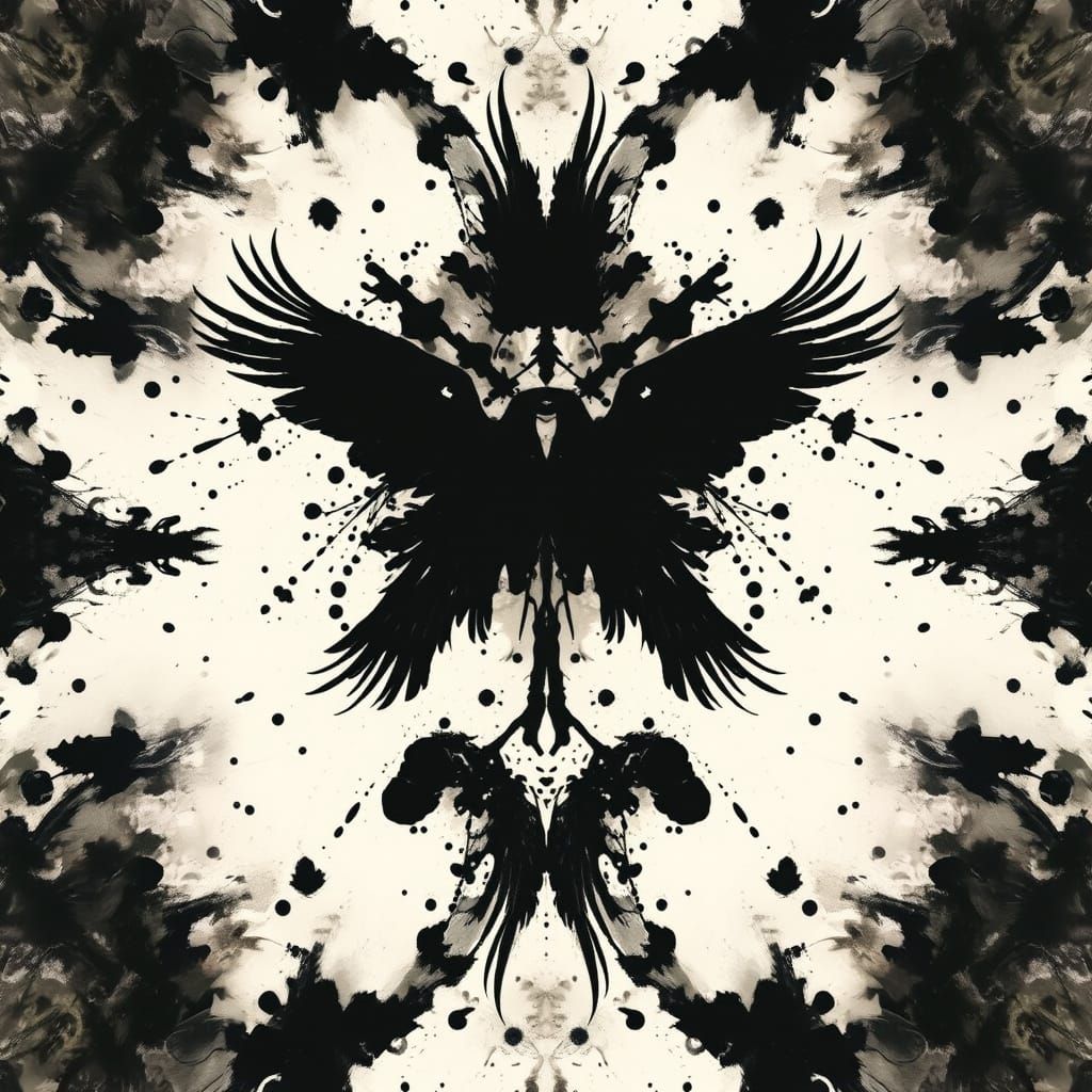Inkblot Birds 1/2