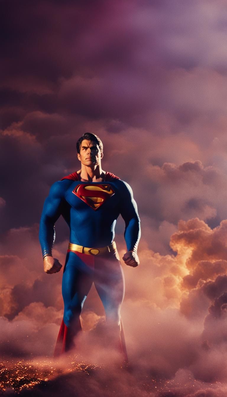 Cinematic Superman Film Still in Photorealistic Style