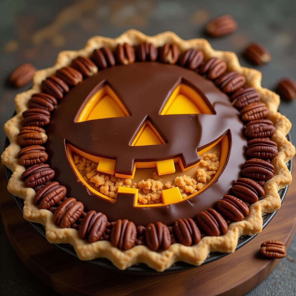 halloween chocolate pie