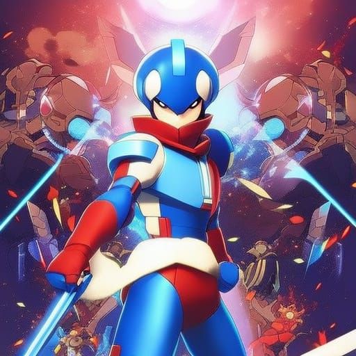 Megaman Anime Key Visual Art