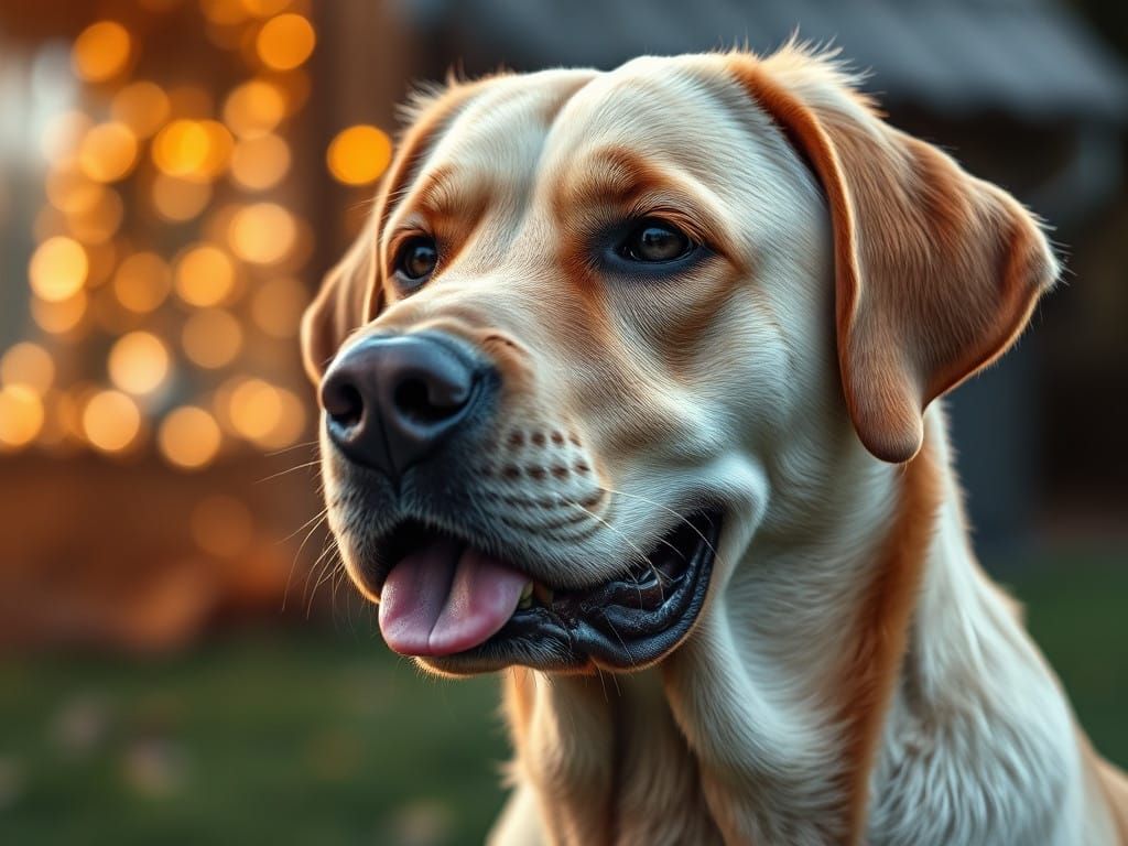 Hyperrealistic Cinematic Portrait of a Labrador
