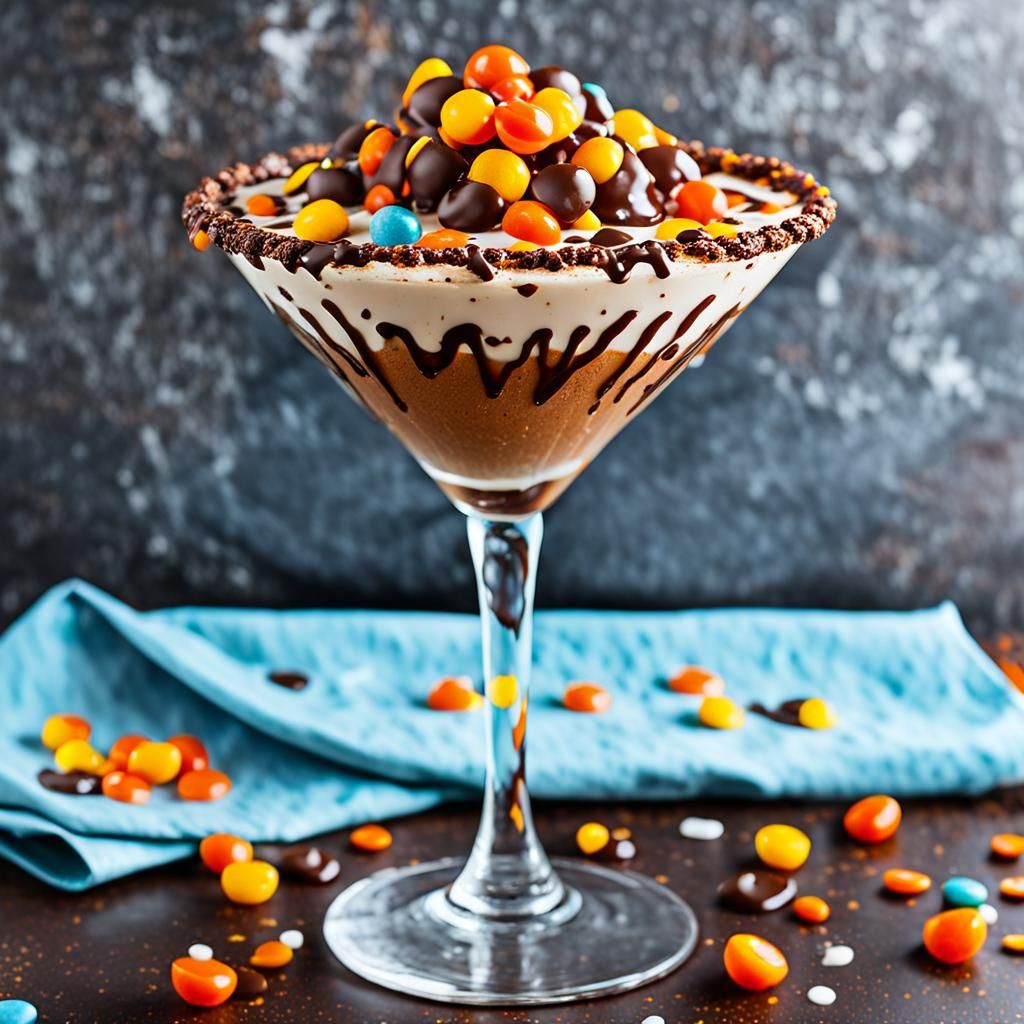 Surreal Reese's Pieces Martini Digital Art
