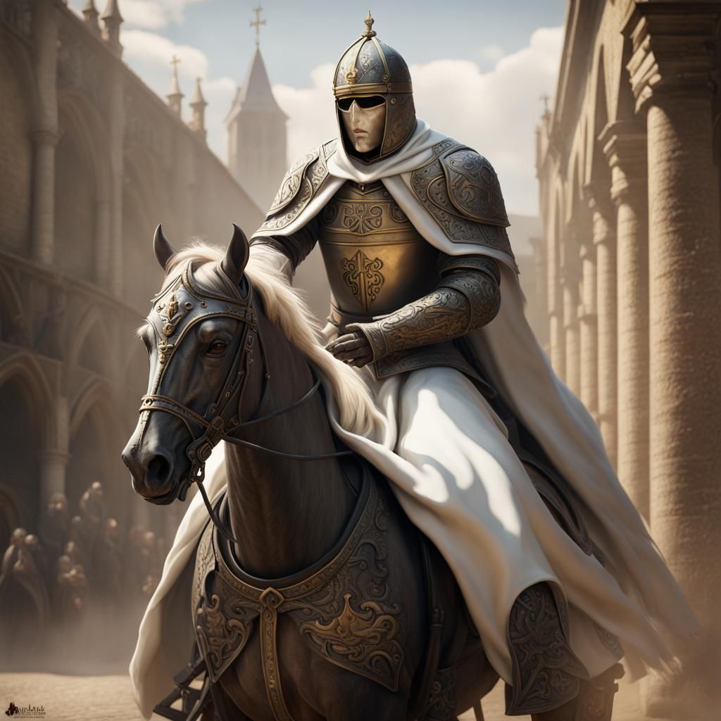 King Baldwin IV and Templars: Digital Concept Art