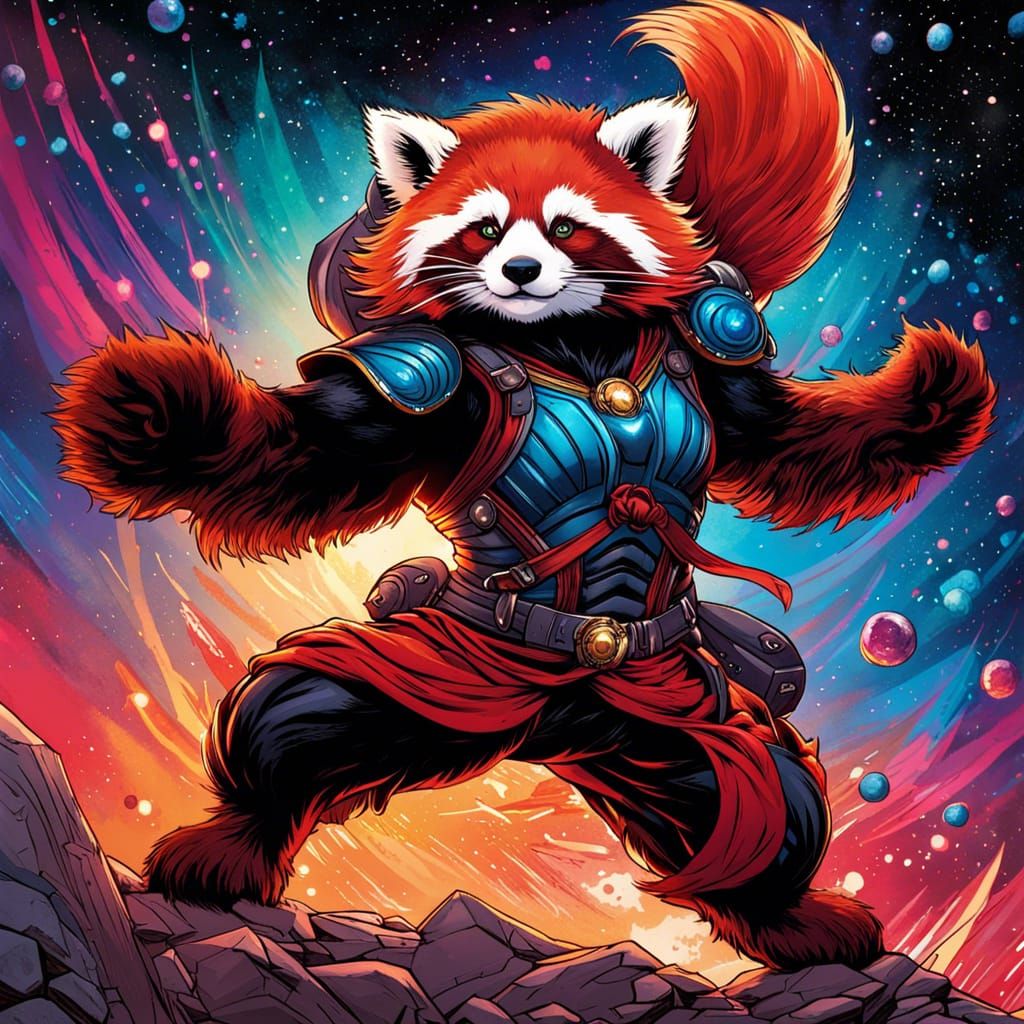 Cosmic Ailuran Warrior