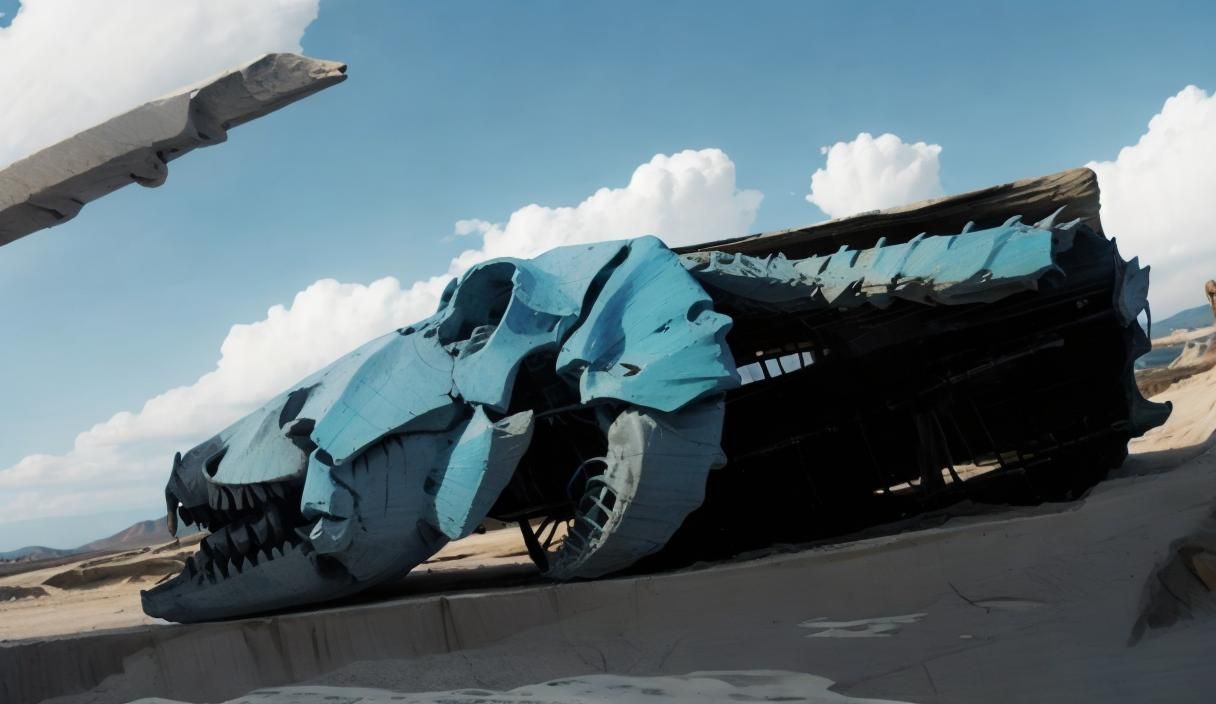 Car Fossil <lora:Fossils:1.0>