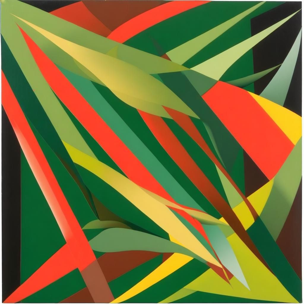 Abstract Geometric Composition in Tomma Abts Style