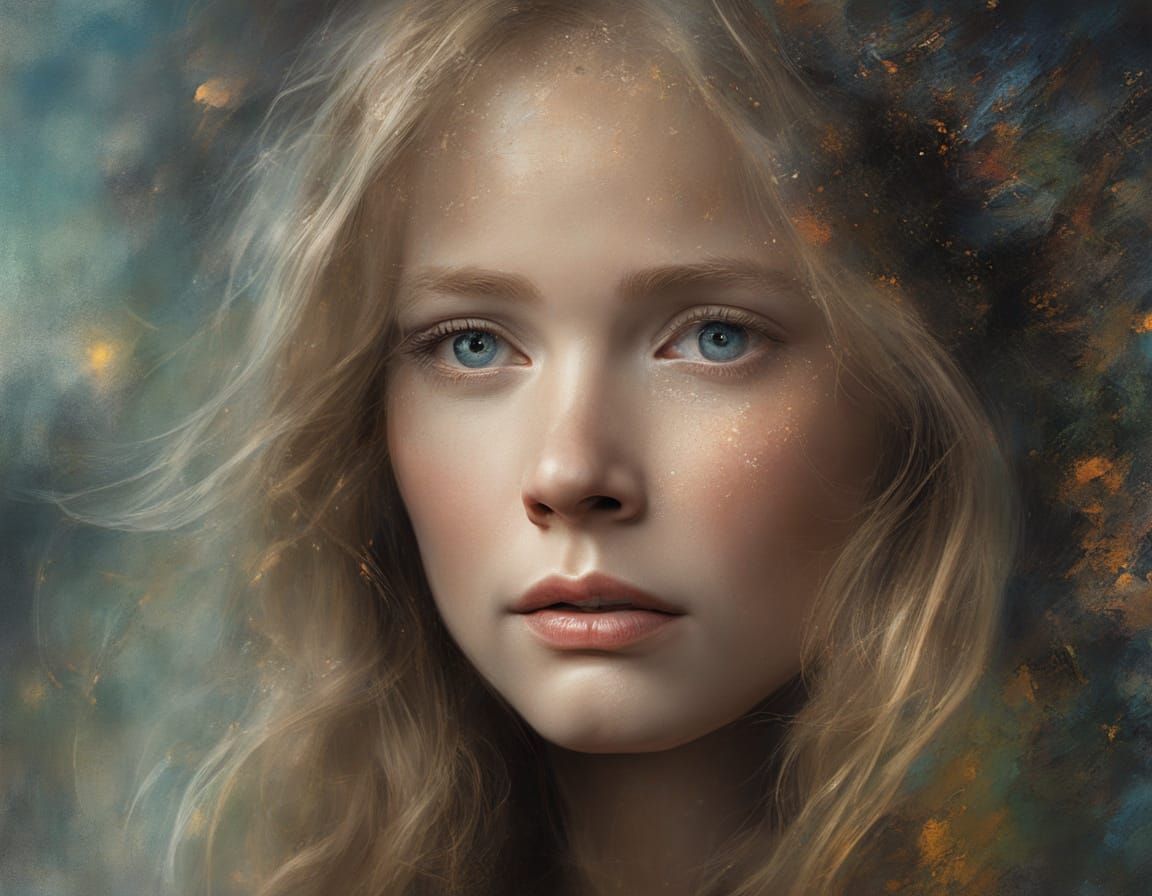 Sissy Spacek 1978 Movie Poster in Impasto Chalk Style