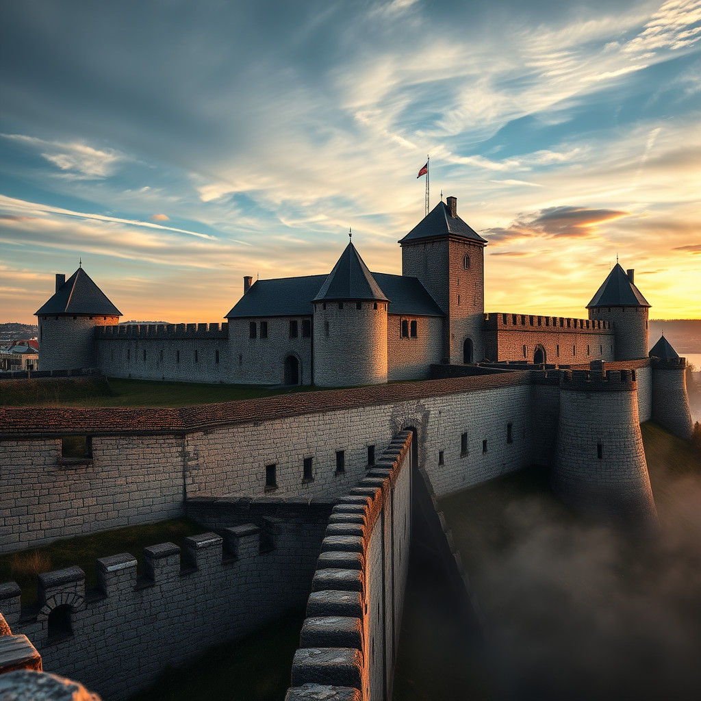 Photorealistic View of Cicignon Fortress, Fredrikstad