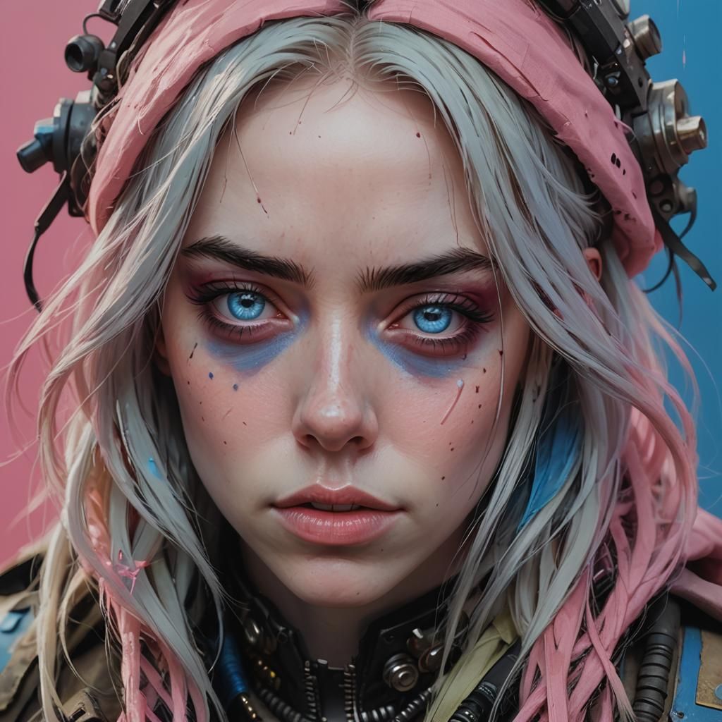 Post-Apocalyptic Healer: Billie Eilish in Acrylic