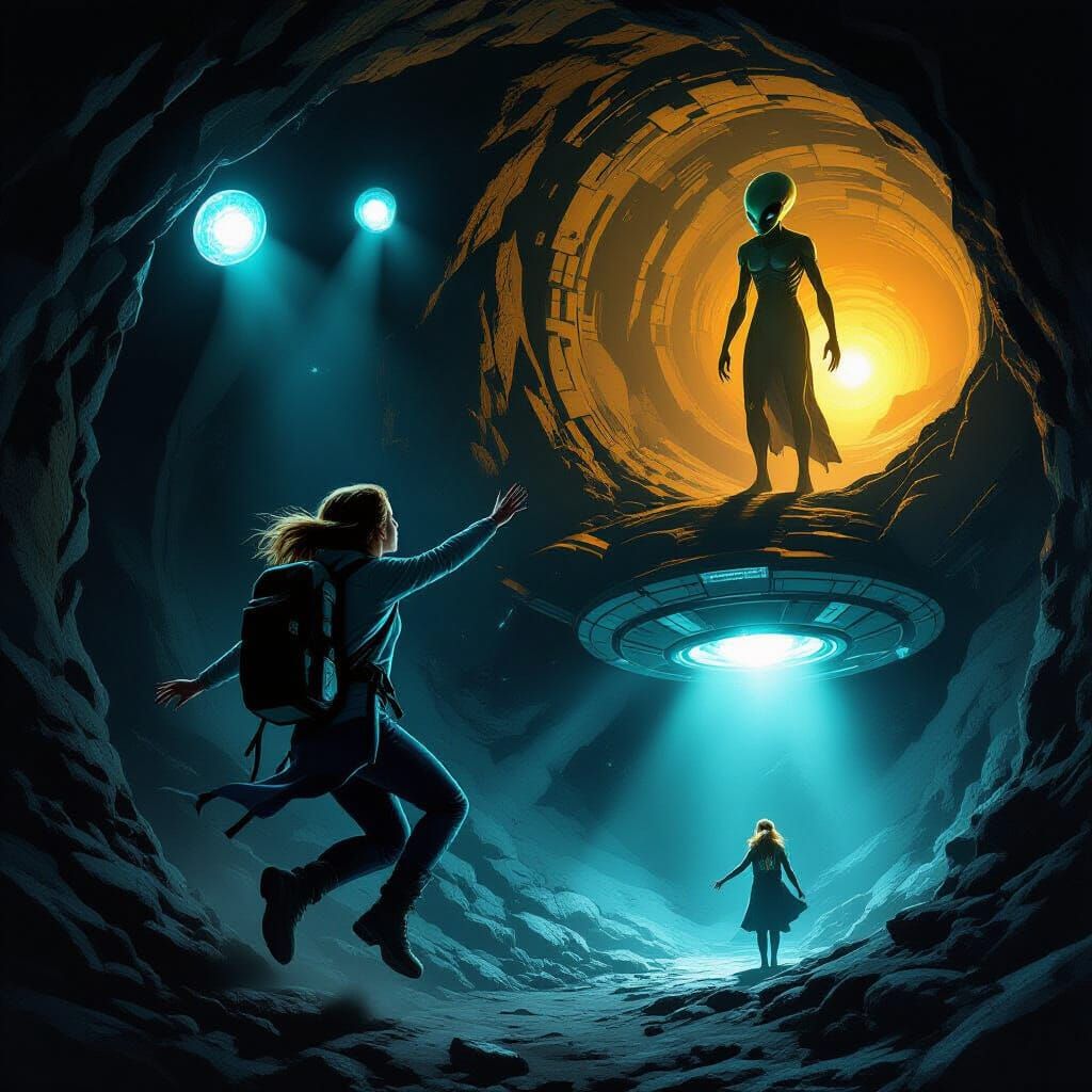 Hill Walker Transformed into Goddess on Alien Planet