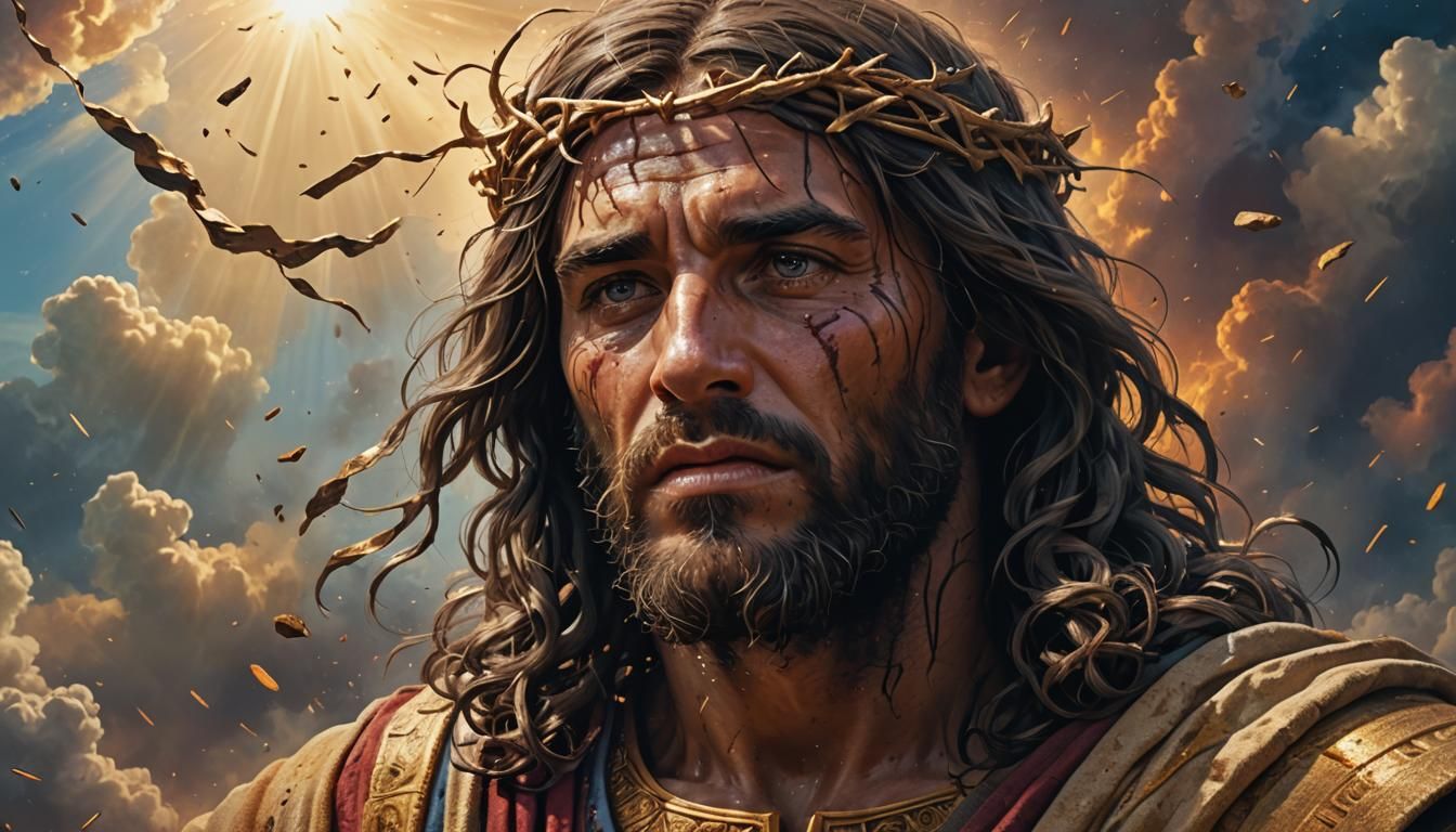 Dramatic Biblical Scene: The Last Breath