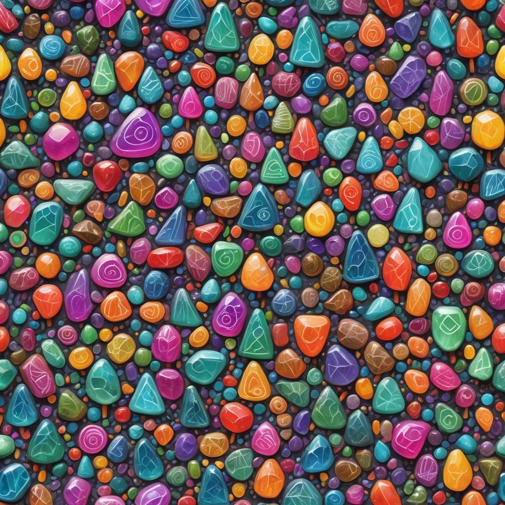 Candy Celtic Runestone in a Sugar Dreamscape