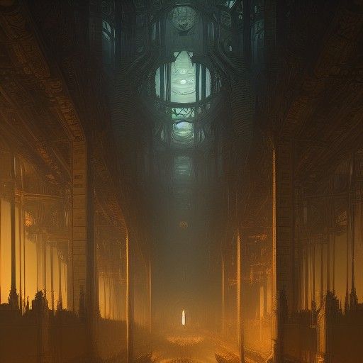 Epic Dark Fantasy Mega Structure Concept Art