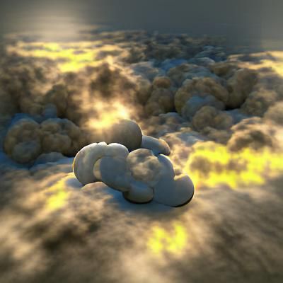 Dramatic Cloudscape with Volumetric Lighting
