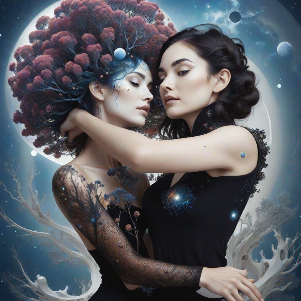 Floating Cosmic City with Fractal Nature Integration