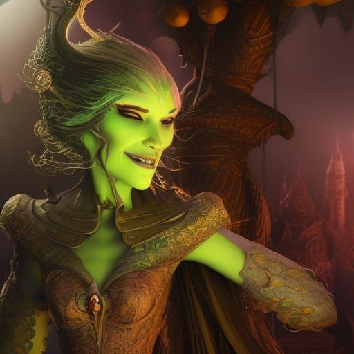 Detailed 3D Warlock Render in a Fantastical Style