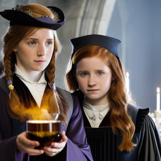 Witches Brew Potion in Highland Landscape, Digital Painting