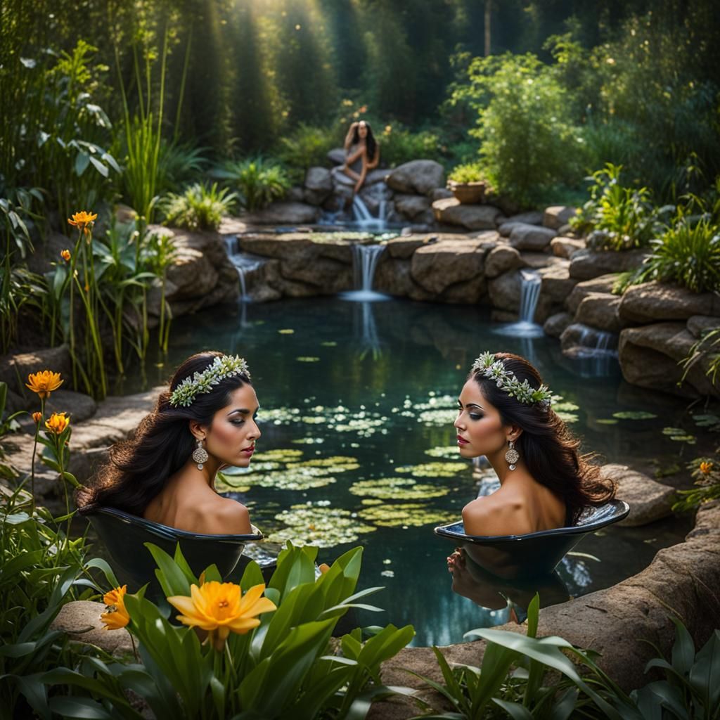 Sarmatian Beauties Bathing: Art Deco Style