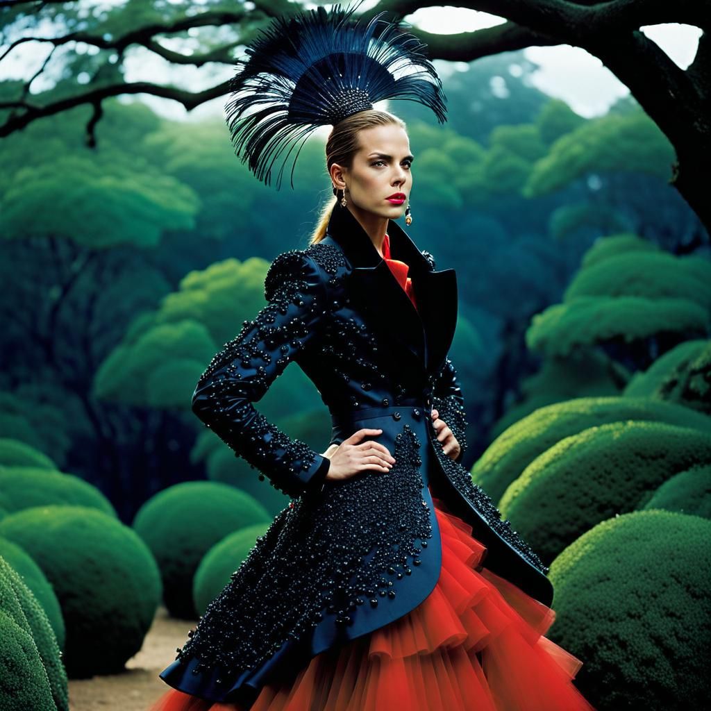 Supermodel in Haute Couture, Professional Photography