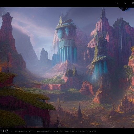 Fantastical Soda in Detailed Matte Painting