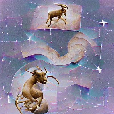 Capricorn Zodiac Sign in Digital Art
