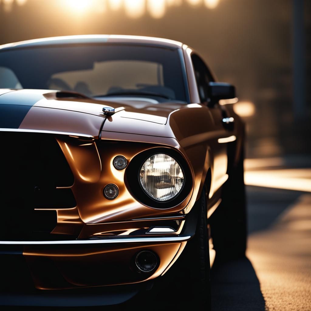 Hyperrealistic Ford Shelby Close-Up in 8K