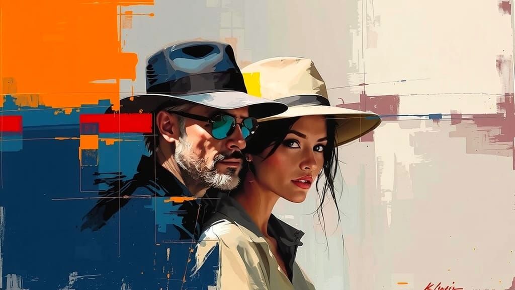 Distressed Tactile Abstraction in Expressionist Impasto Styl...