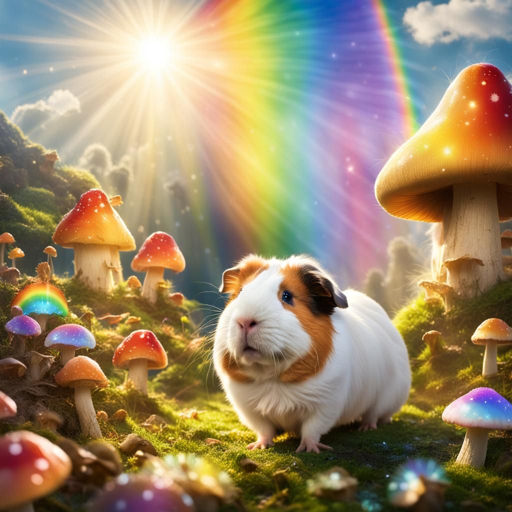 Guinea Pig Fairy in Mushroom Village