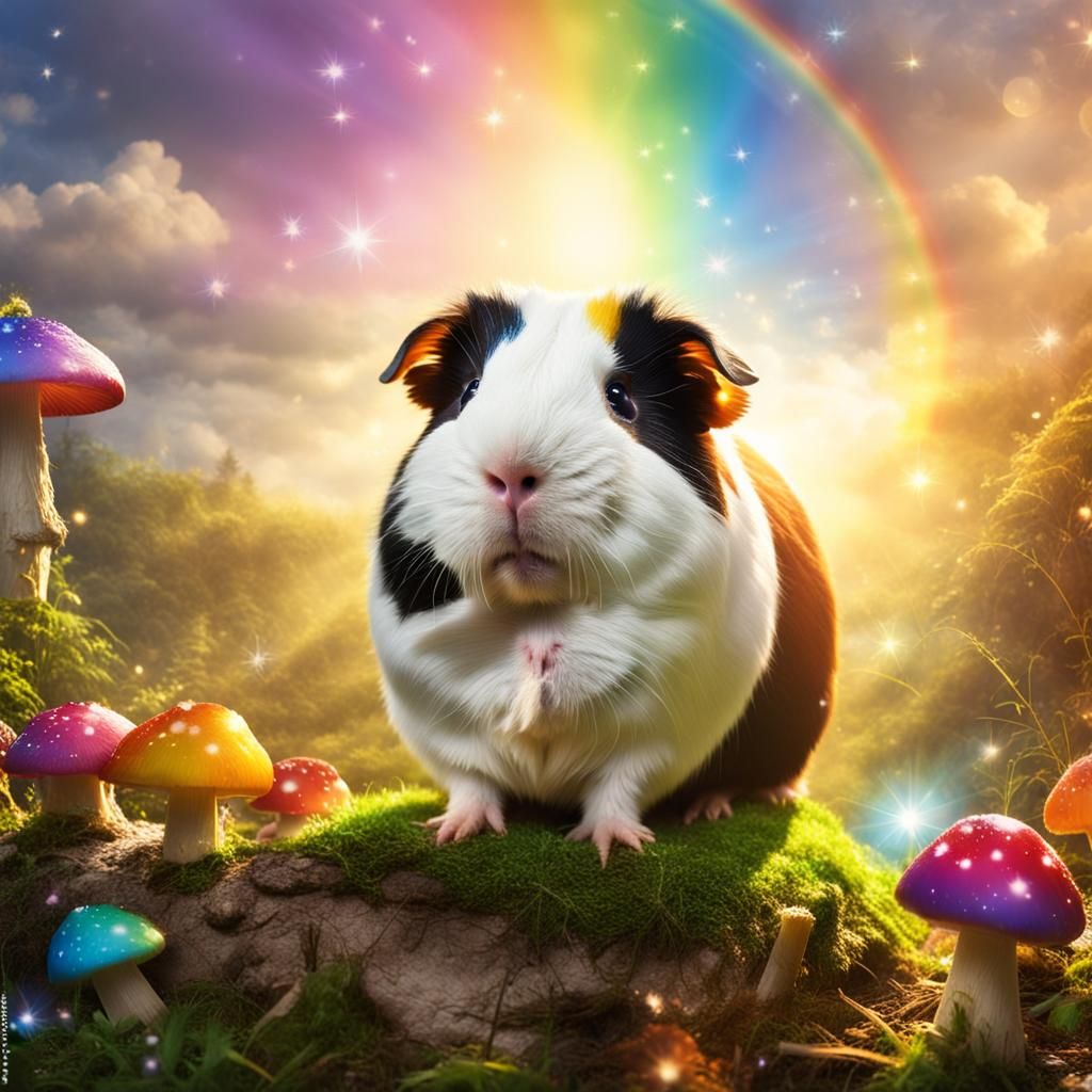 Guinea Pig Fairy in Mushroom Village