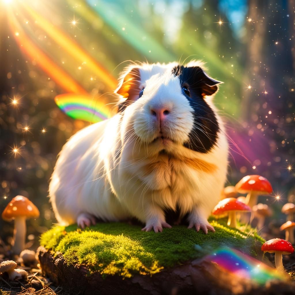Guinea Pig Fairy in Mushroom Village