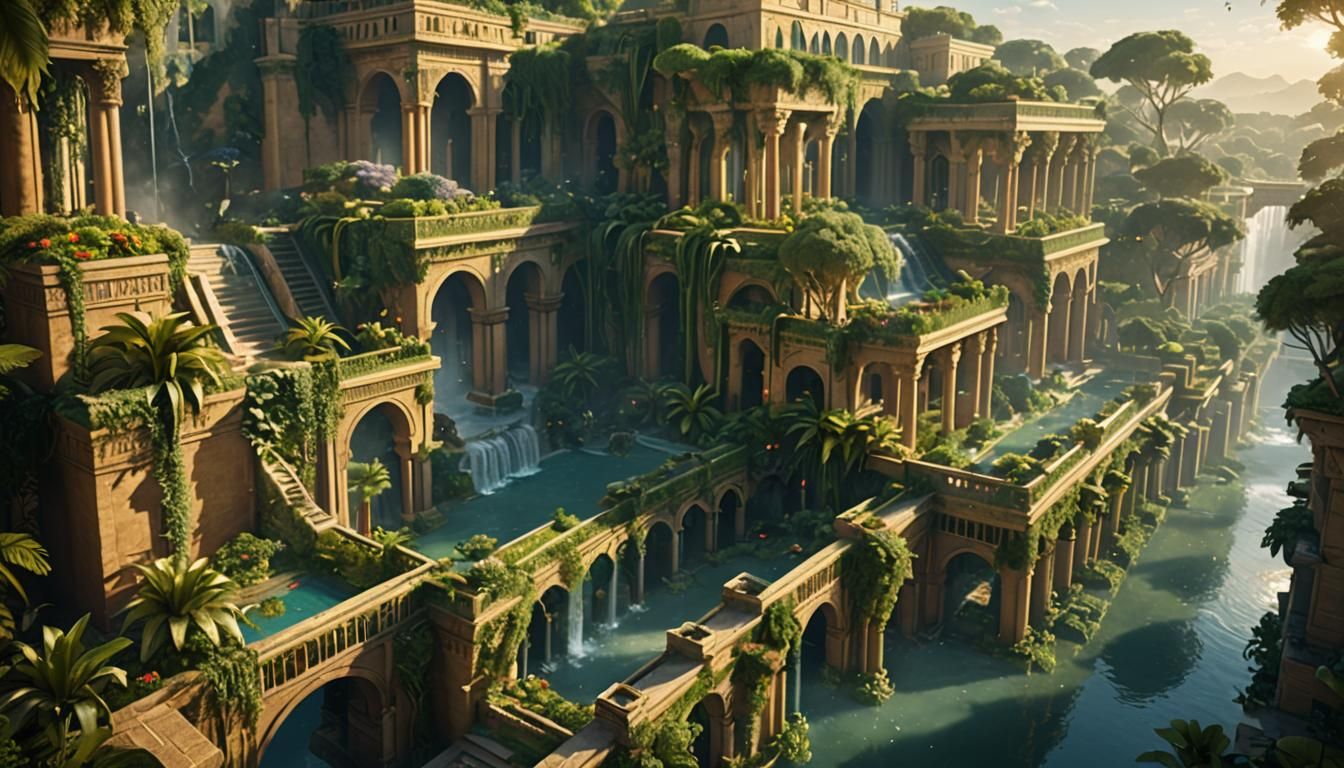 Hanging Gardens of Babylon Concept Art