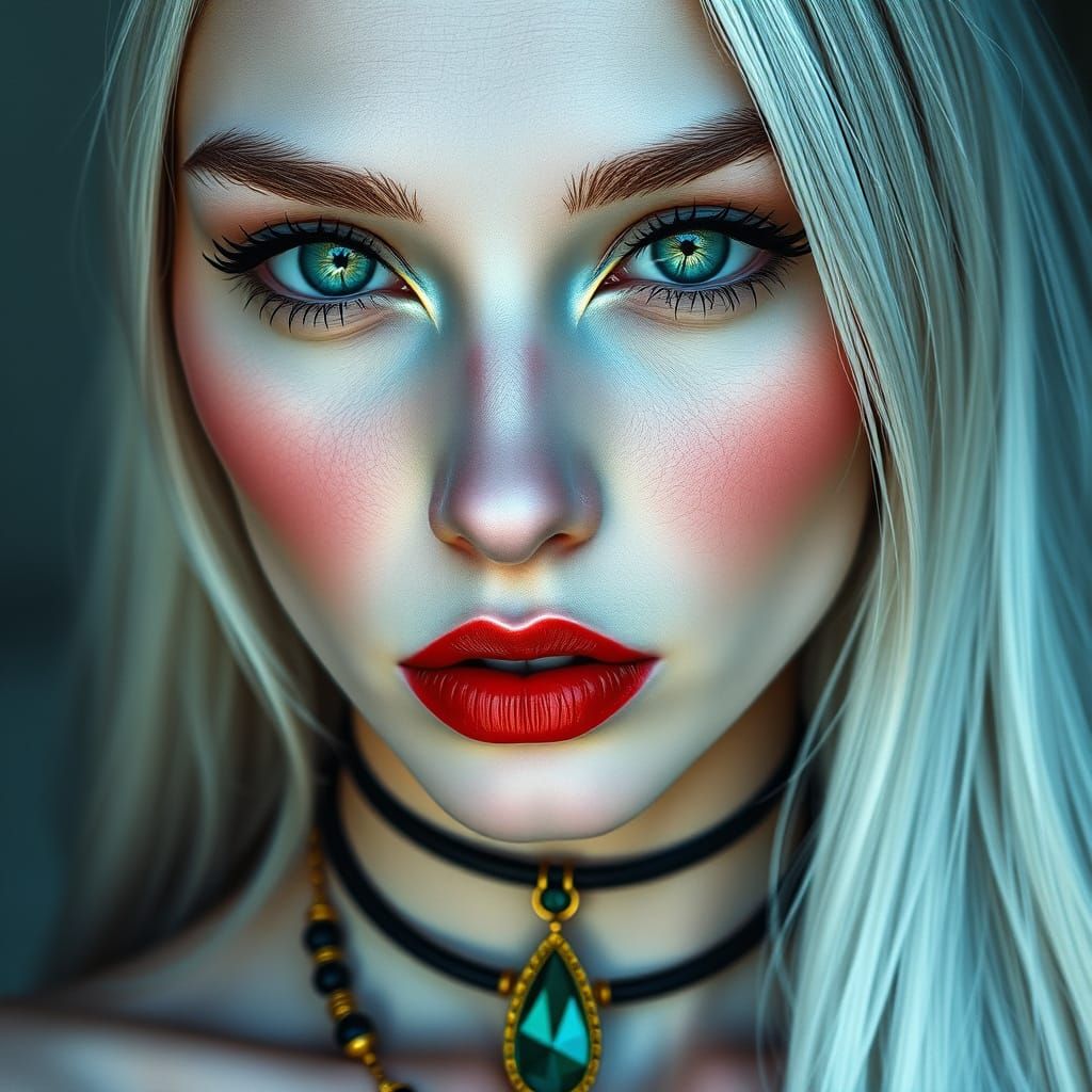 Hyper-Realistic Portrait of a Mysterious Woman in Byzantine ...