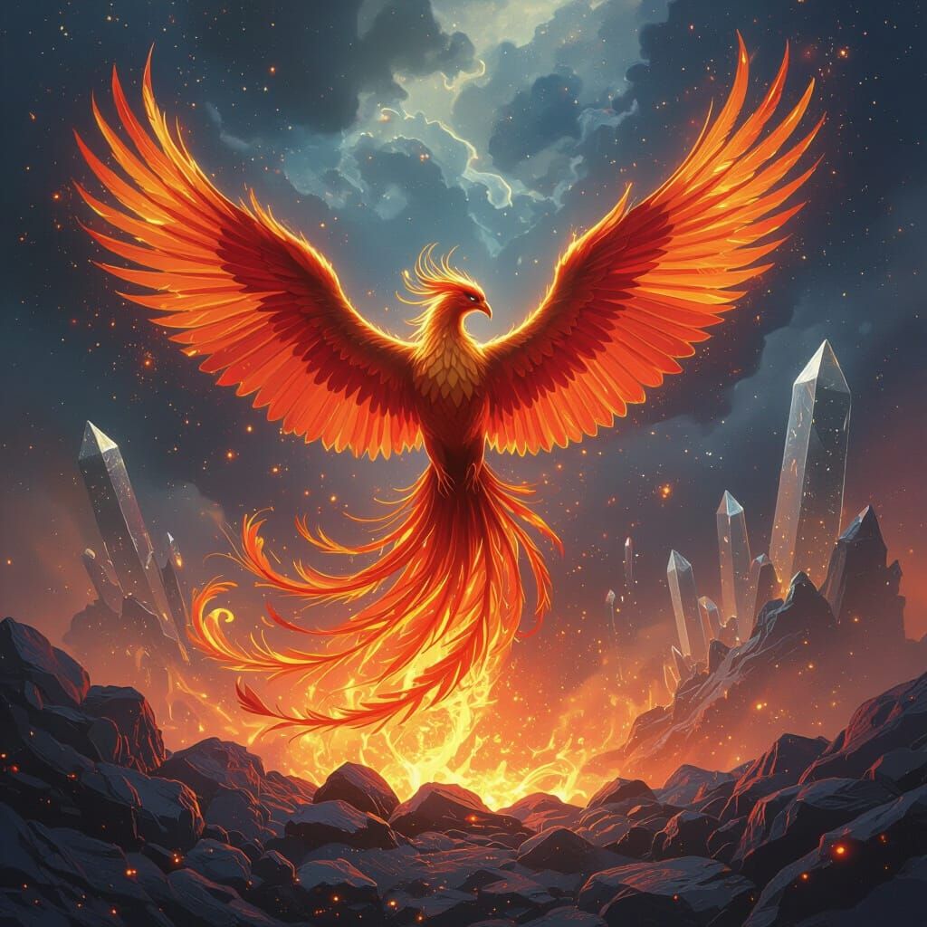 Phoenix Rising: A Fantasy Art Concept