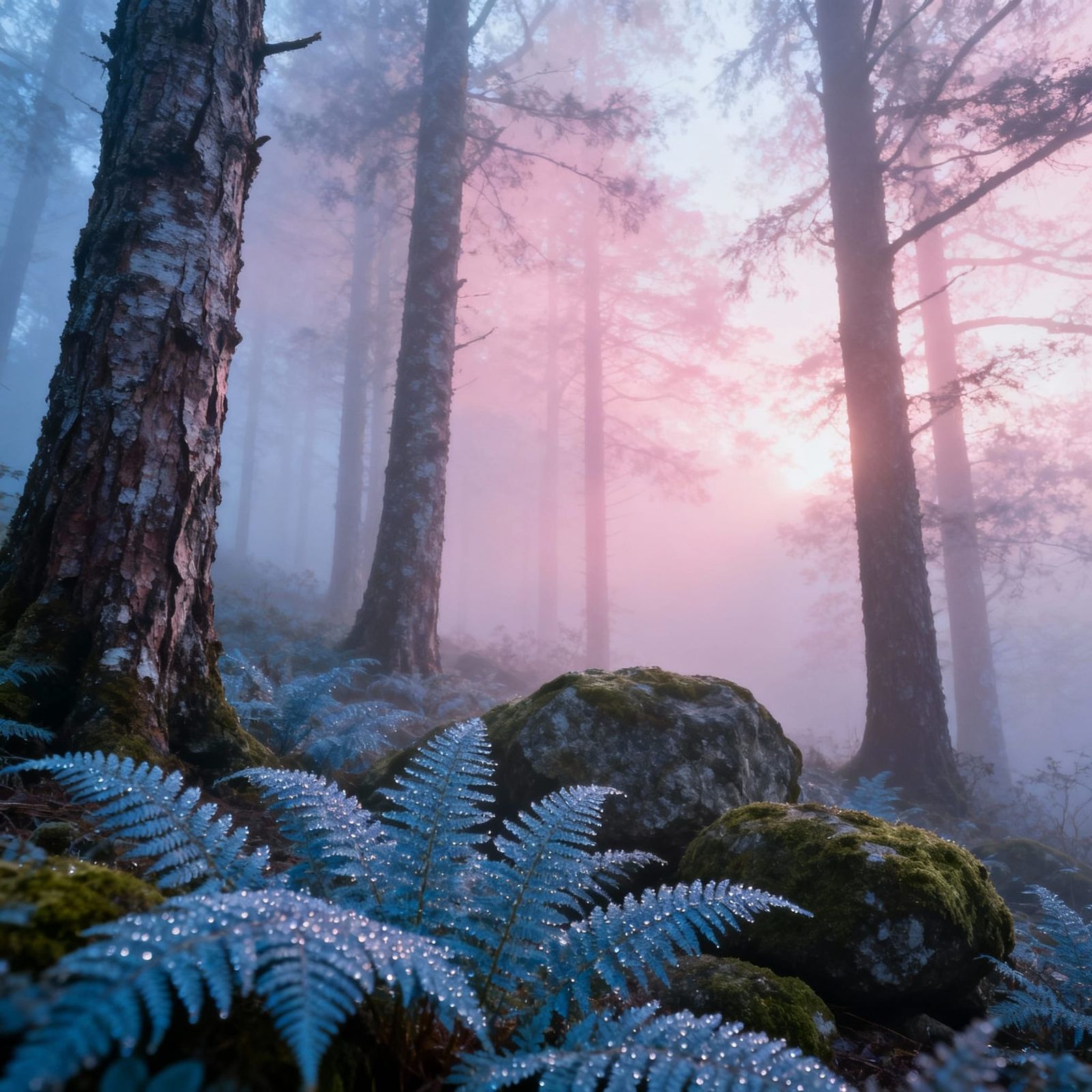 Misty Forest at Dawn