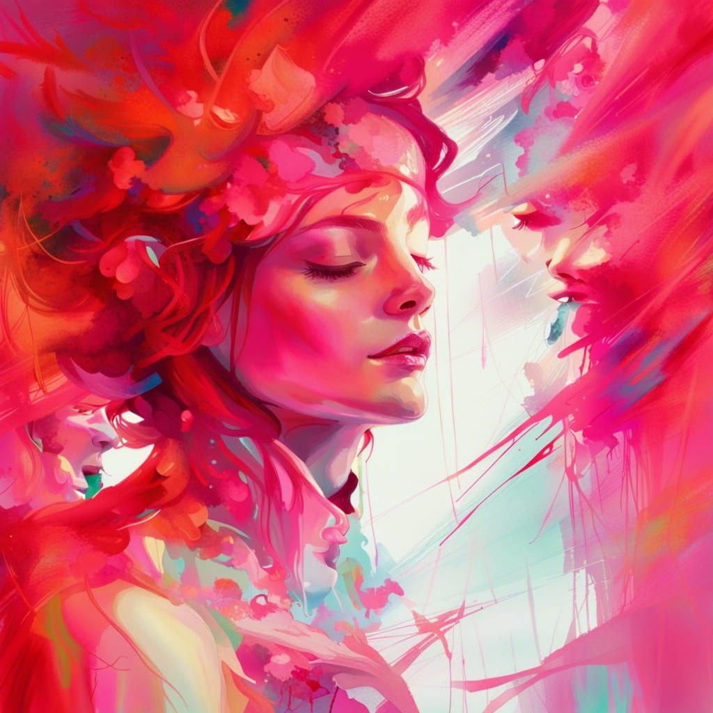 Interpretive Dancers: Hyperdetailed Digital Illustration