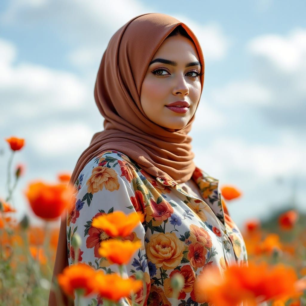 A German Woman in Summer Bloom