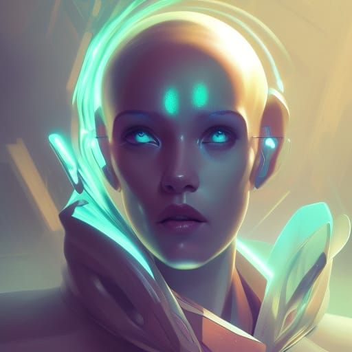 Sci-Fi Monster Portrait in Hyperdetailed Style