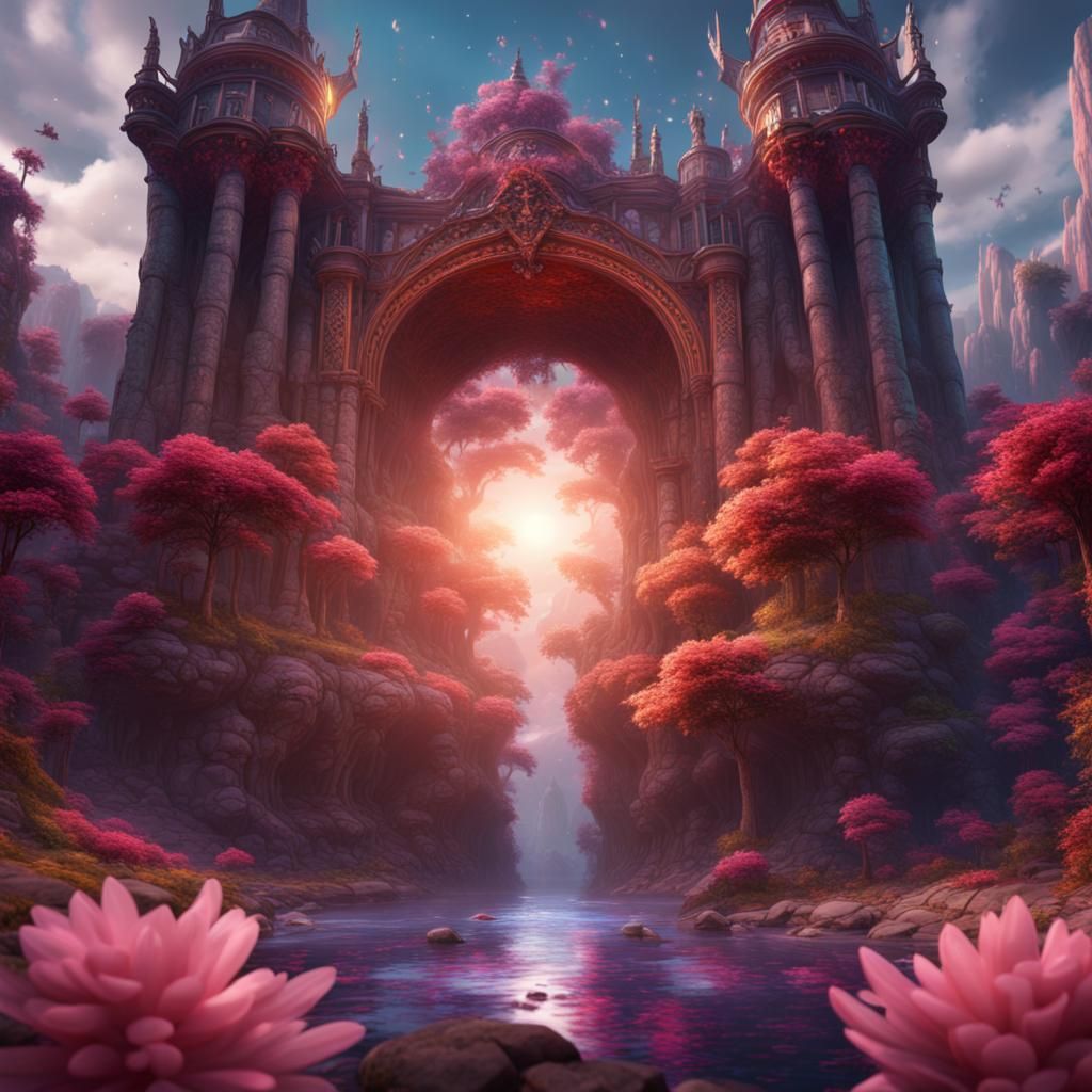 Calming Energy for Inner Healing: Fantasy Concept Art