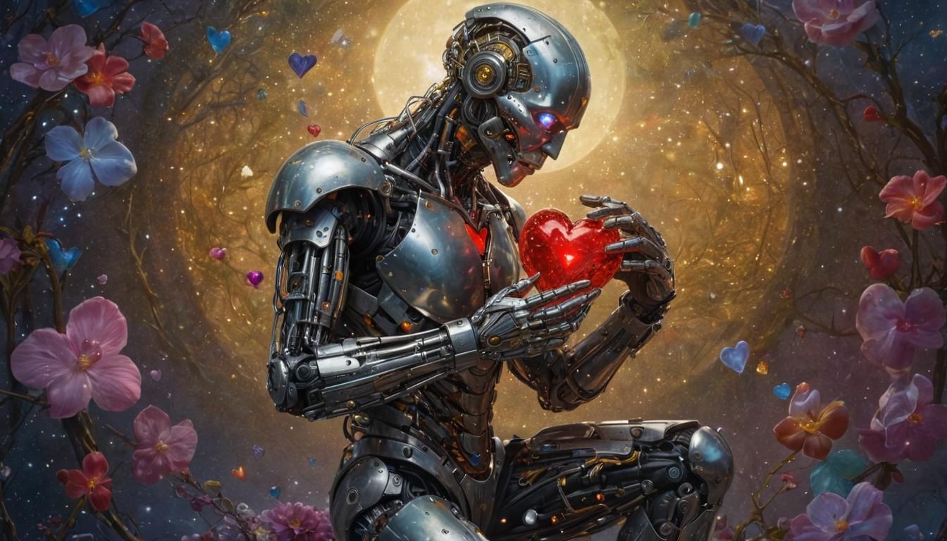 Cyborg's Quest for Emotion in a Dreamlike Realm