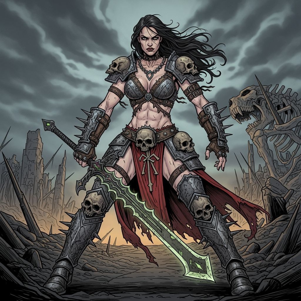 Grimdark Scene in Stark Style