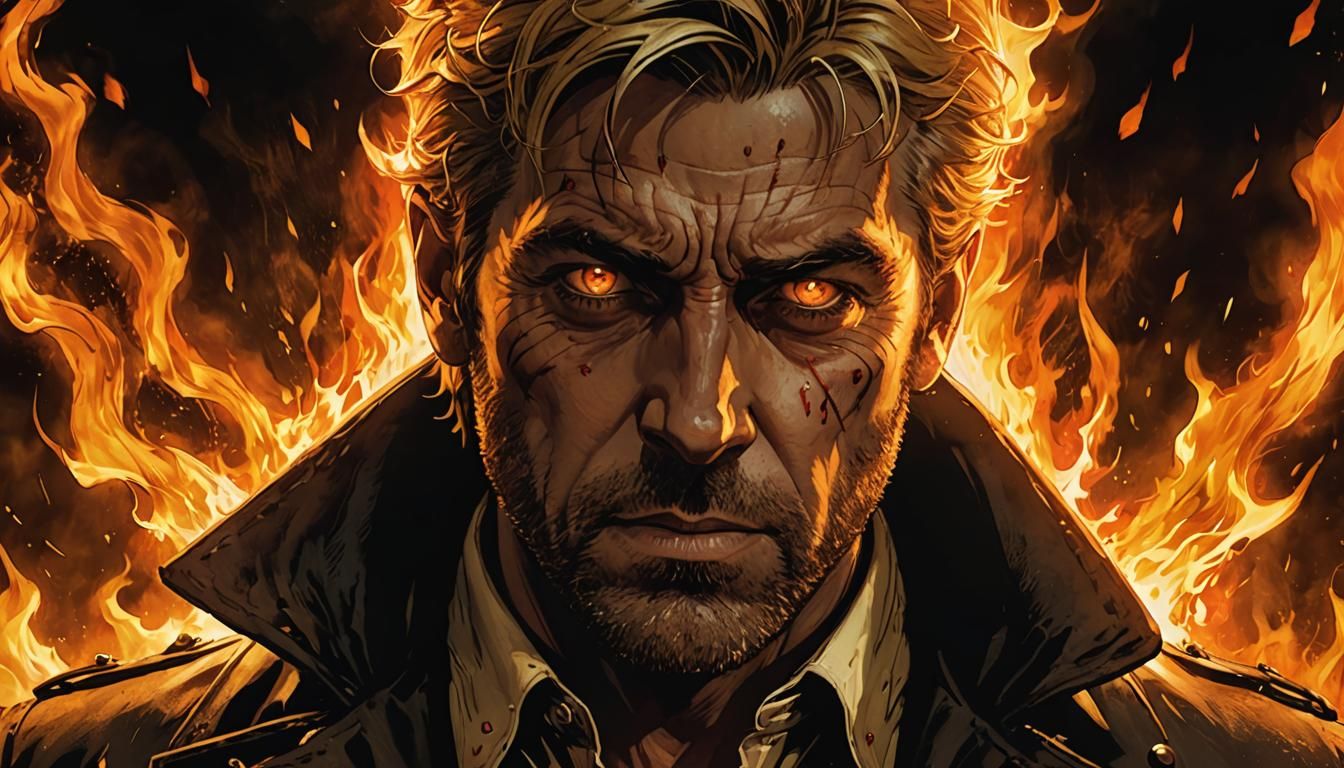 Hellfire Reflection: A Constantine-esque Portrait