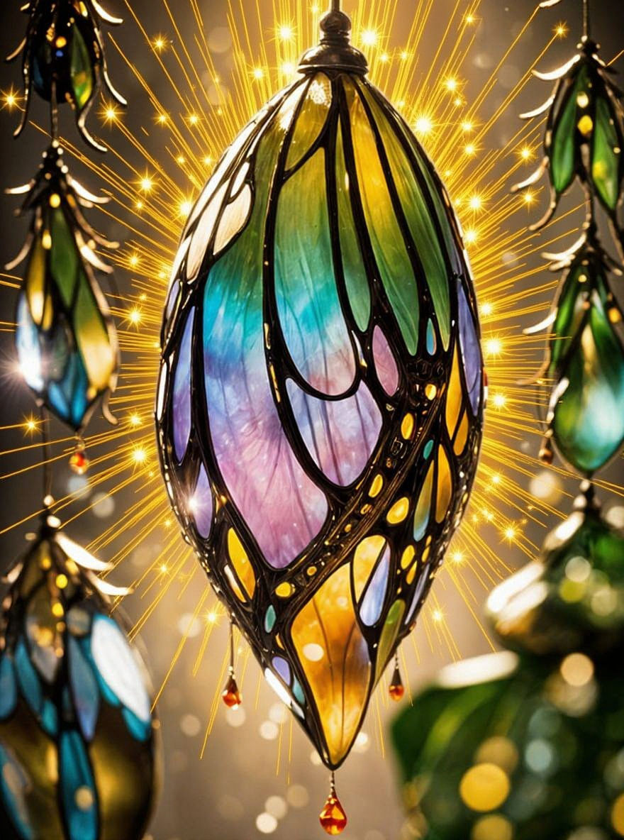 Tiffany Butterfly Ornament I