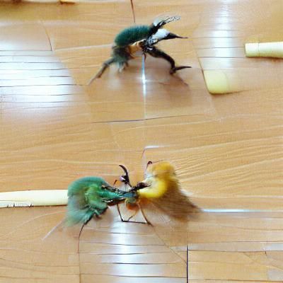 Dynamic Fight Scene with Bold Outlines