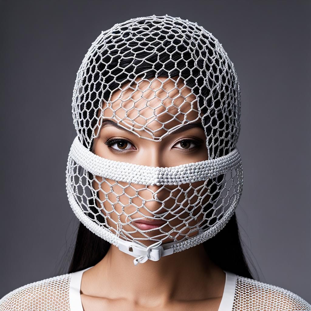 Chicken Wire Surgical Mask Portrait