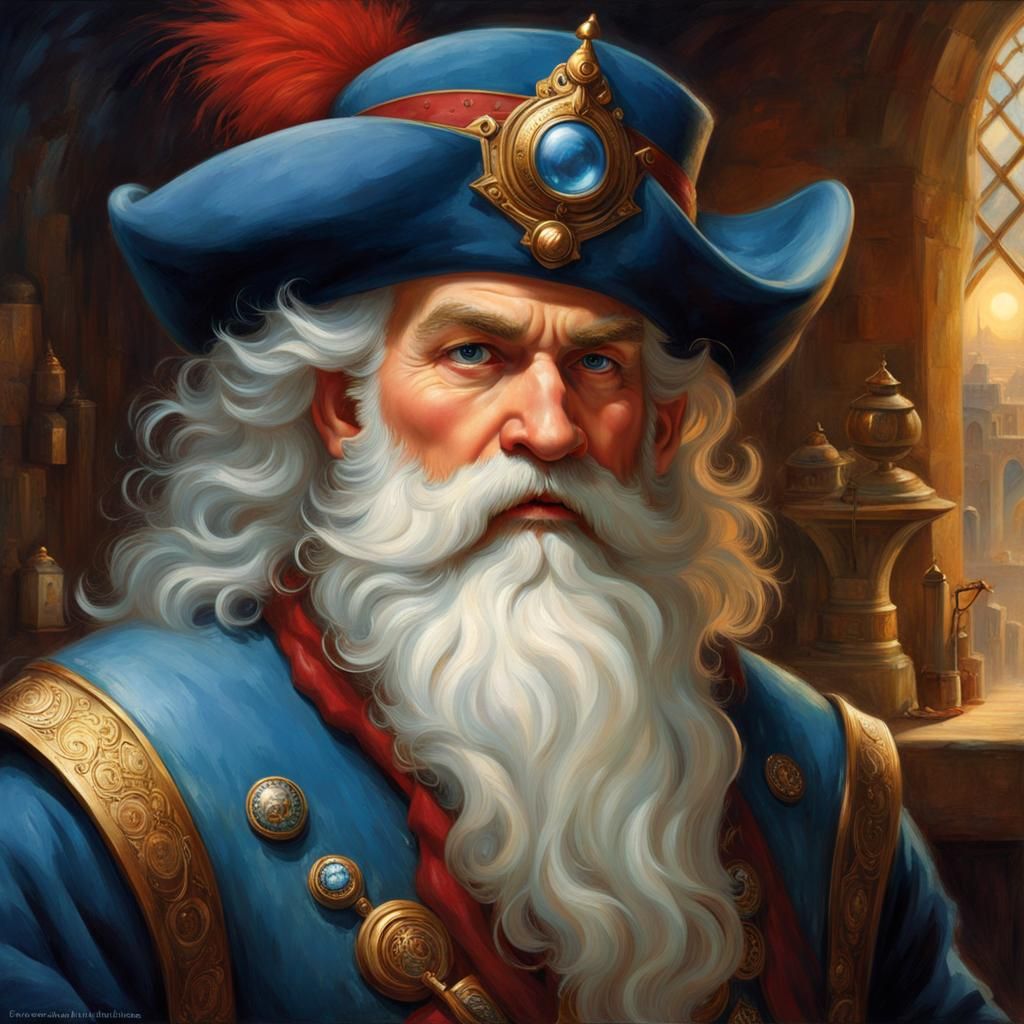 Hyperdetailed Dwarf Portrait in Ethereal Fantasy Style