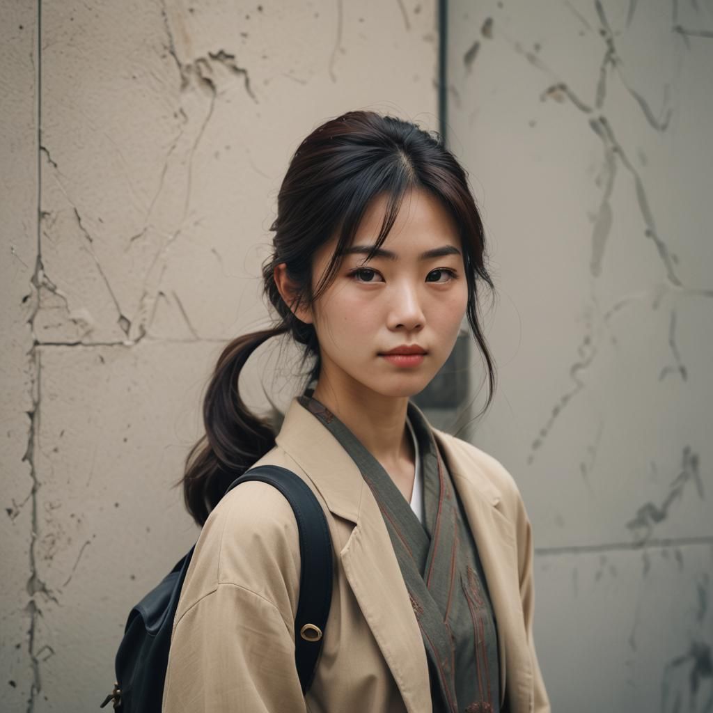 Photorealistic Portrait of a Japanese Woman