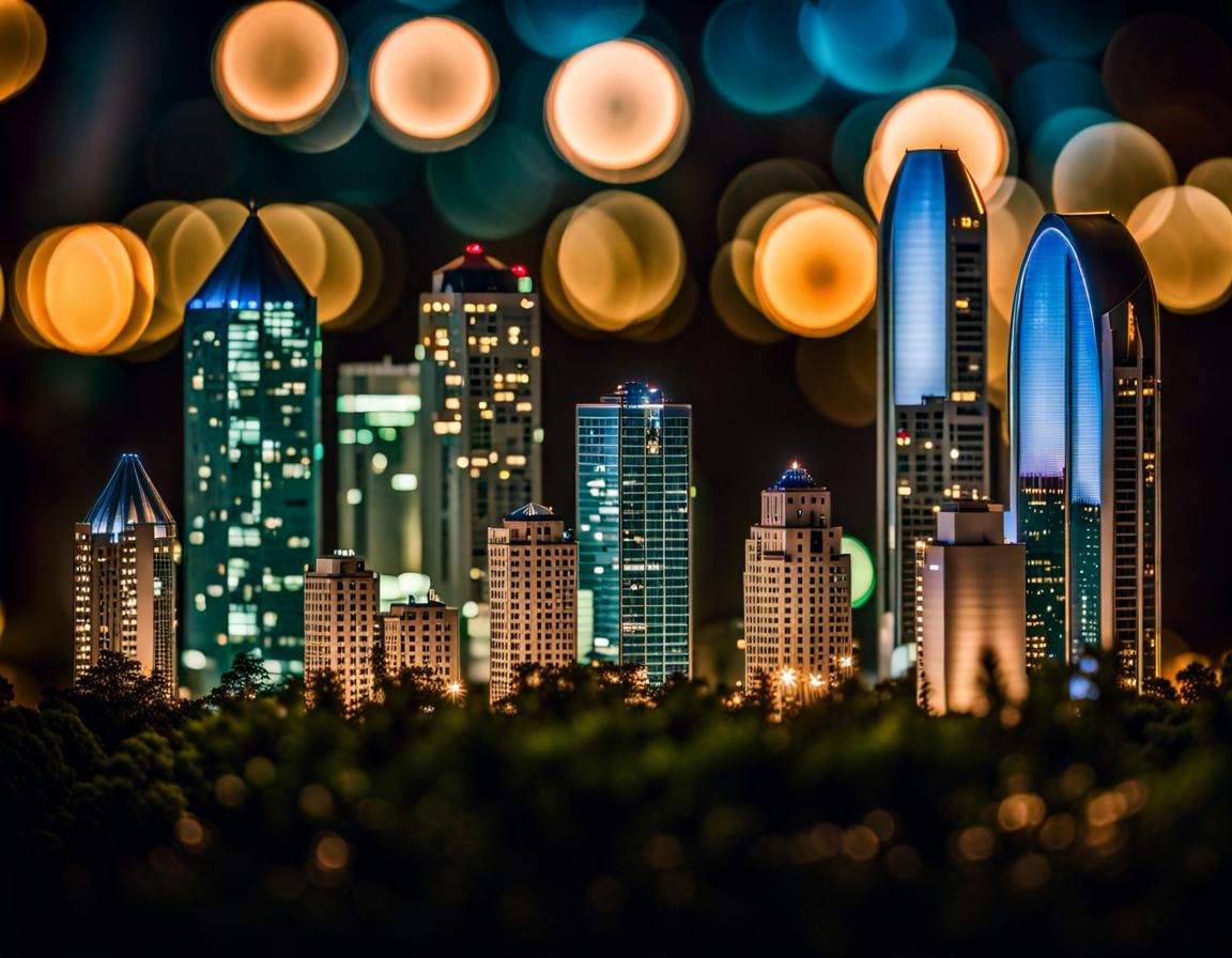 Miniature Dallas in Woods: Professional Photography Style